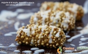 Polpette di di miglio, tarassaco e cicoria con salsina alla noce moscata